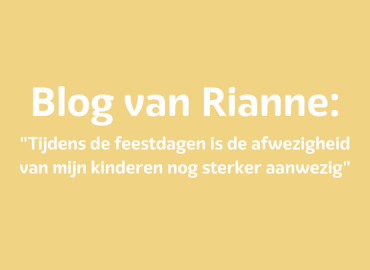 Tijdens de feestdagen is de afwezigheid van mijn kinderen nog sterker aanwezig