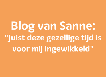 Juist deze gezellige tijd is voor mij ingewikkeld