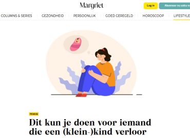 Margriet: Dit kun je doen voor iemand die een (klein-)kind verloor.