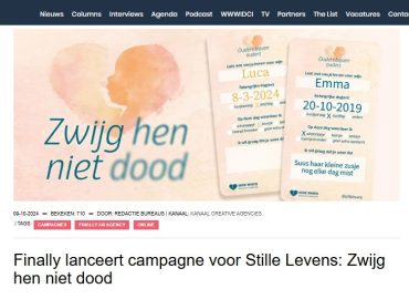 Marketing Report: Finally lanceert campagne Stille Levens
