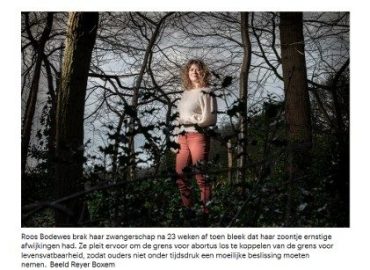 Trouw: Als de behandelgrens voor vroeggeboorte naar beneden gaat