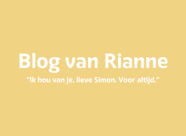 Ik hou van je, lieve Simon. Voor altijd.