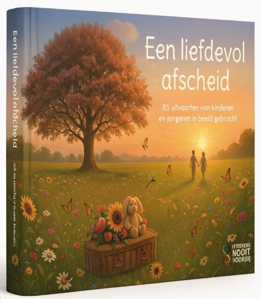 foto van boek een liefdevol afscheid van stichting nooit voorbij